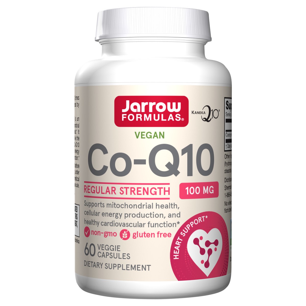 slide 5 of 5, Jarrow Formulas Co-Q10 100 mg - Antioxidant Support for Mitochondrial Health, Energy Production & Cardiovascular Function - Dietary Supplement - 60 Veggie Capsules (PACKAGING MAY VARY), 60 ct