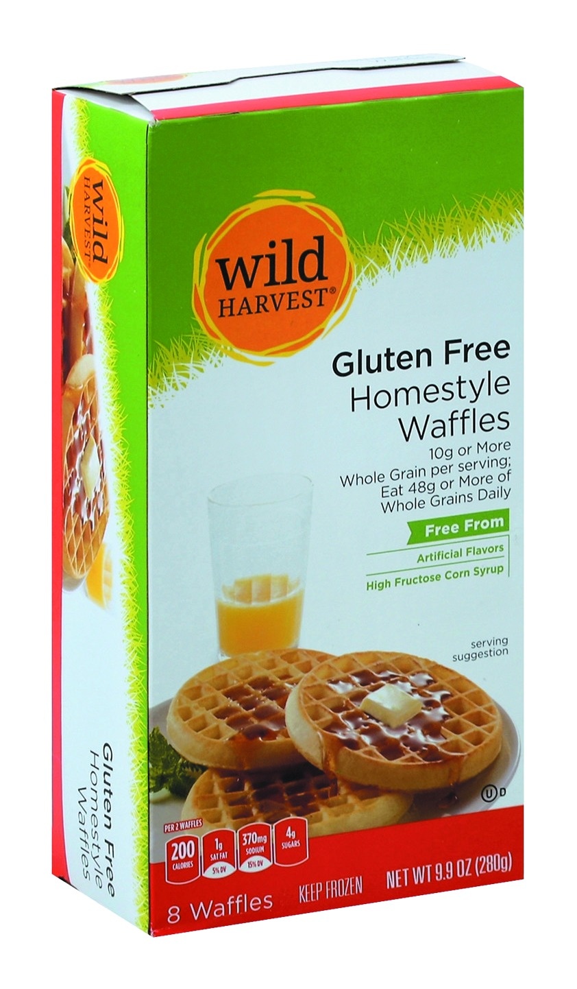 slide 1 of 1, Wild Harvest Gluten Free Homestyle Waffle, 8 ct