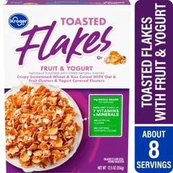 Kroger Essentially You Fruit & Yogurt Toasted Flakes Cereal