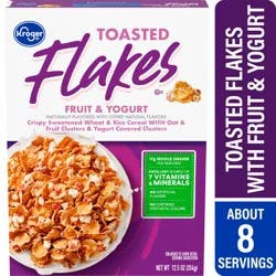 Kroger Essentially You Fruit & Yogurt Toasted Flakes Cereal