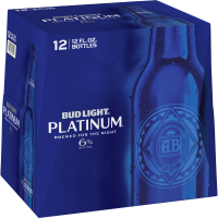 slide 7 of 22, Bud Light Platinum Beer, 12 Pack Beer, 12 FL OZ Bottles, 6% ABV, 12 ct