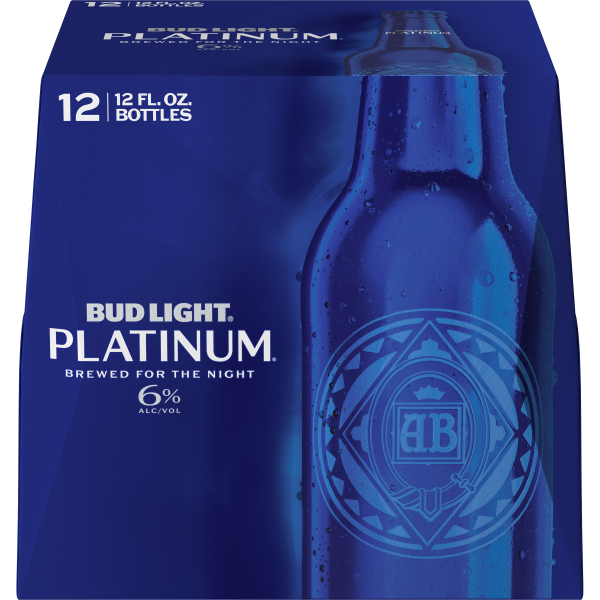 slide 4 of 22, Bud Light Platinum Beer, 12 Pack Beer, 12 FL OZ Bottles, 6% ABV, 12 ct