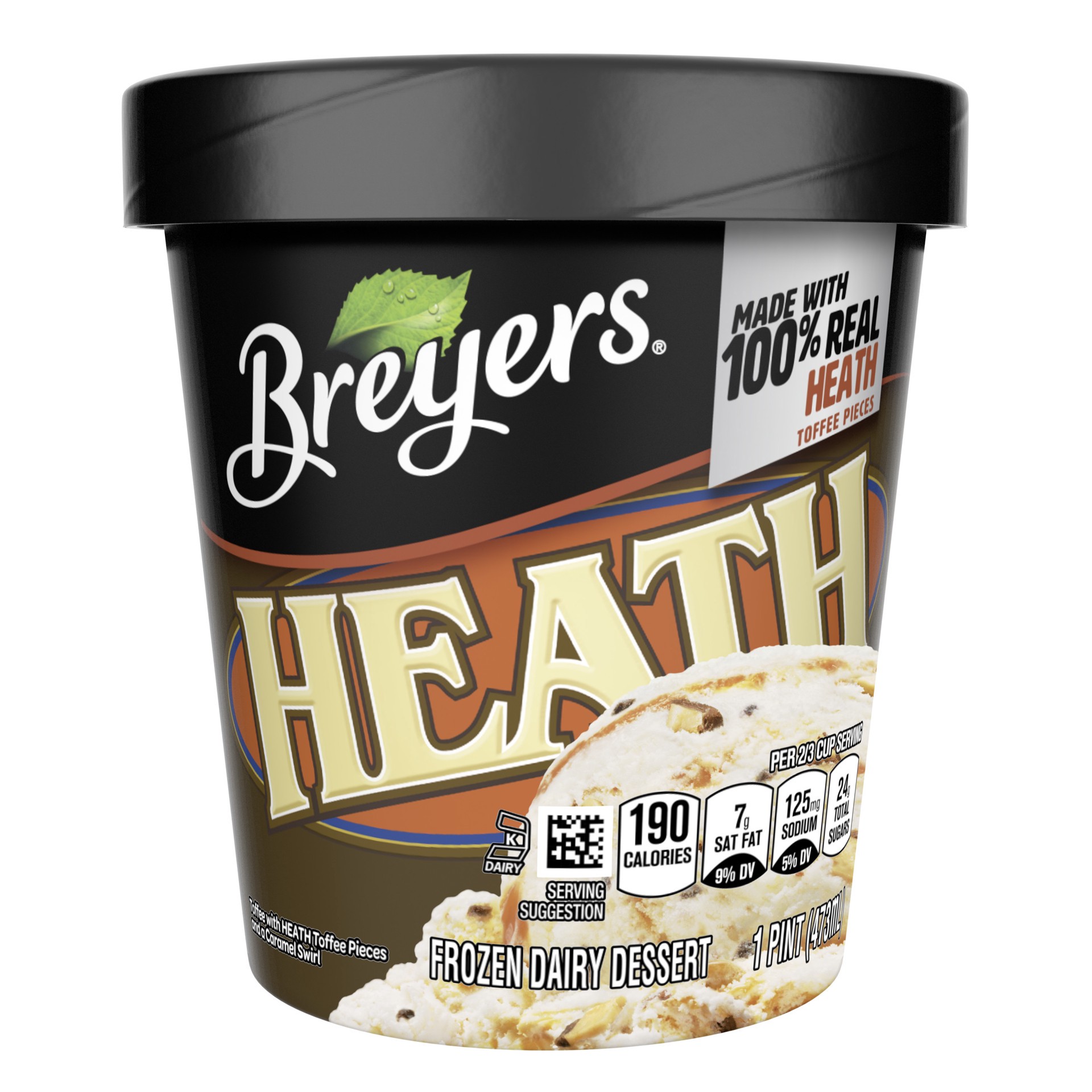 slide 1 of 1, Breyer's Blasts! Heath Mix Chocolate English Toffee Bar Ice Cream, 16 oz