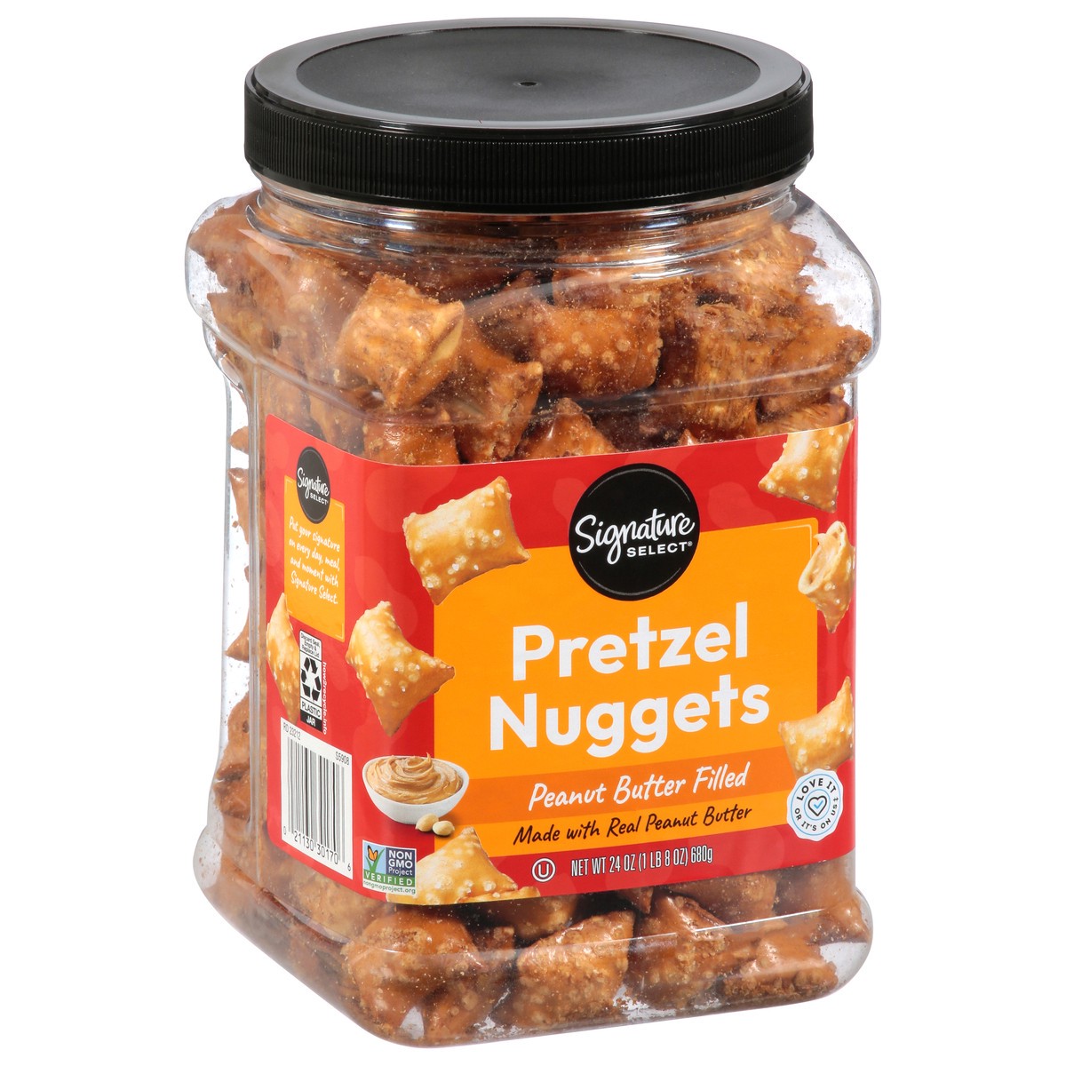 slide 3 of 4, Signature SELECT Peanut Butter Nugget Pretzel - 24 Oz, 24 oz