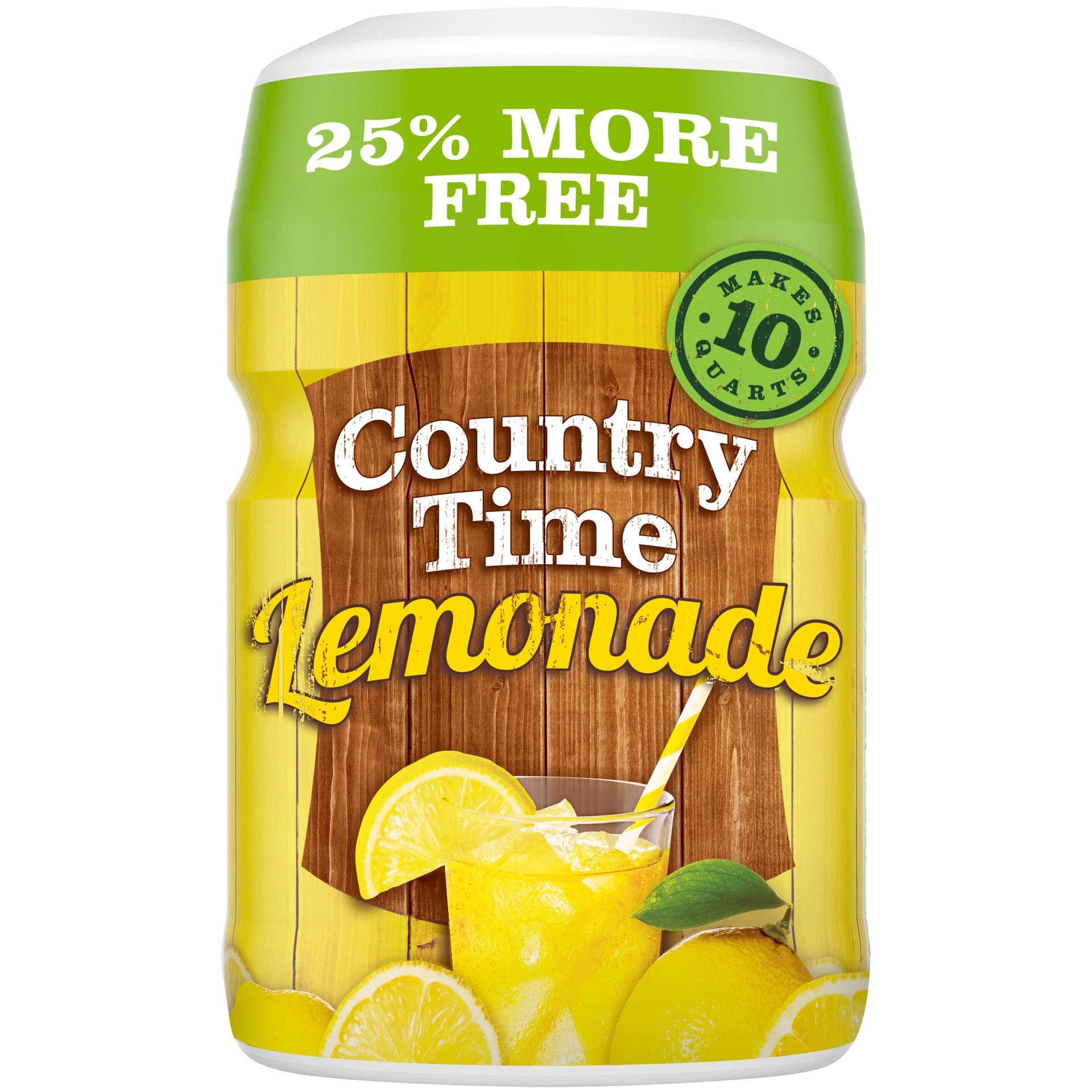 slide 1 of 1, Country Time Lemonade Naturally Flavored Powdered Drink Mix, 23.9 oz Canister, 23.9 oz