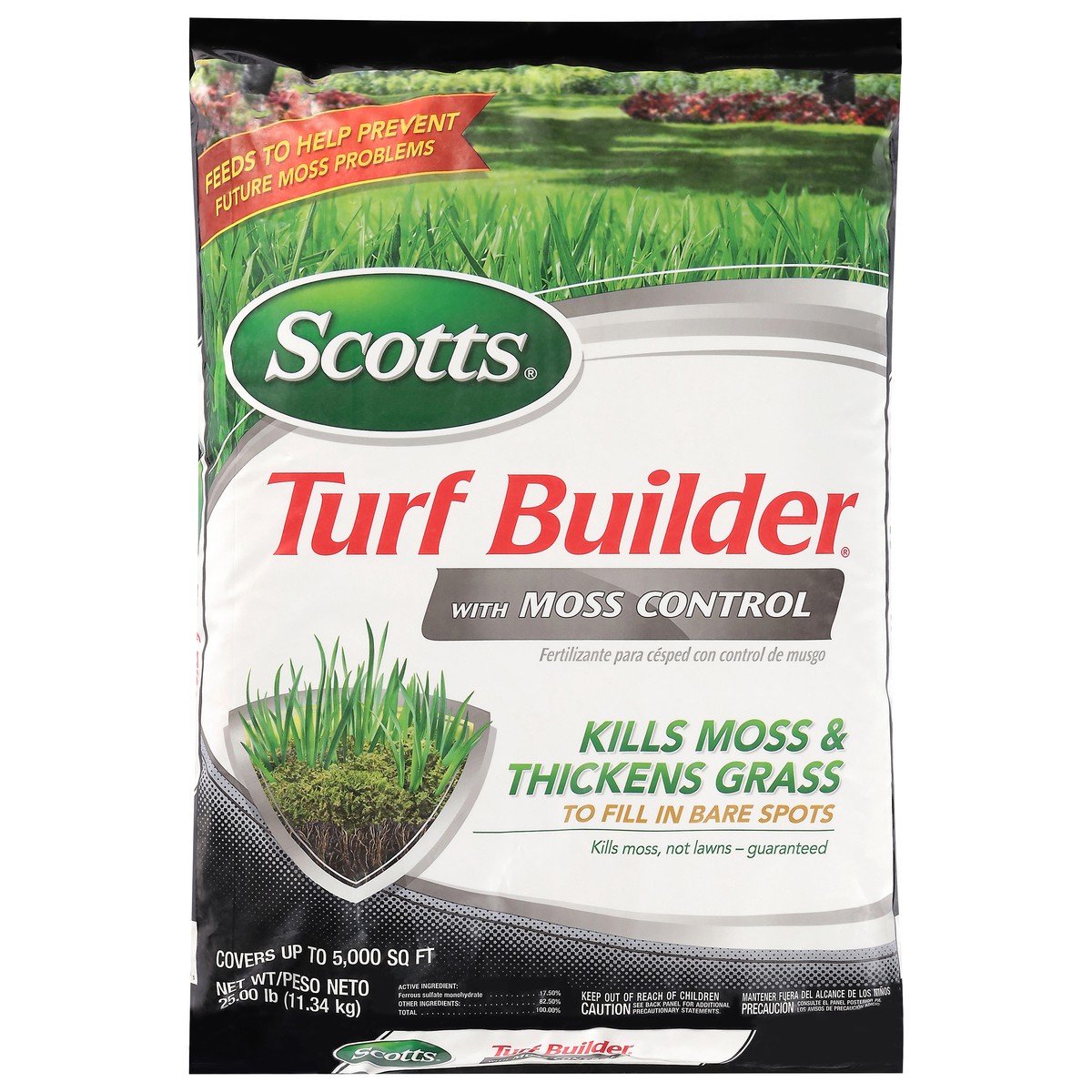 slide 3 of 4, Scotts Turf Builder With Moss Control, 1 ct
