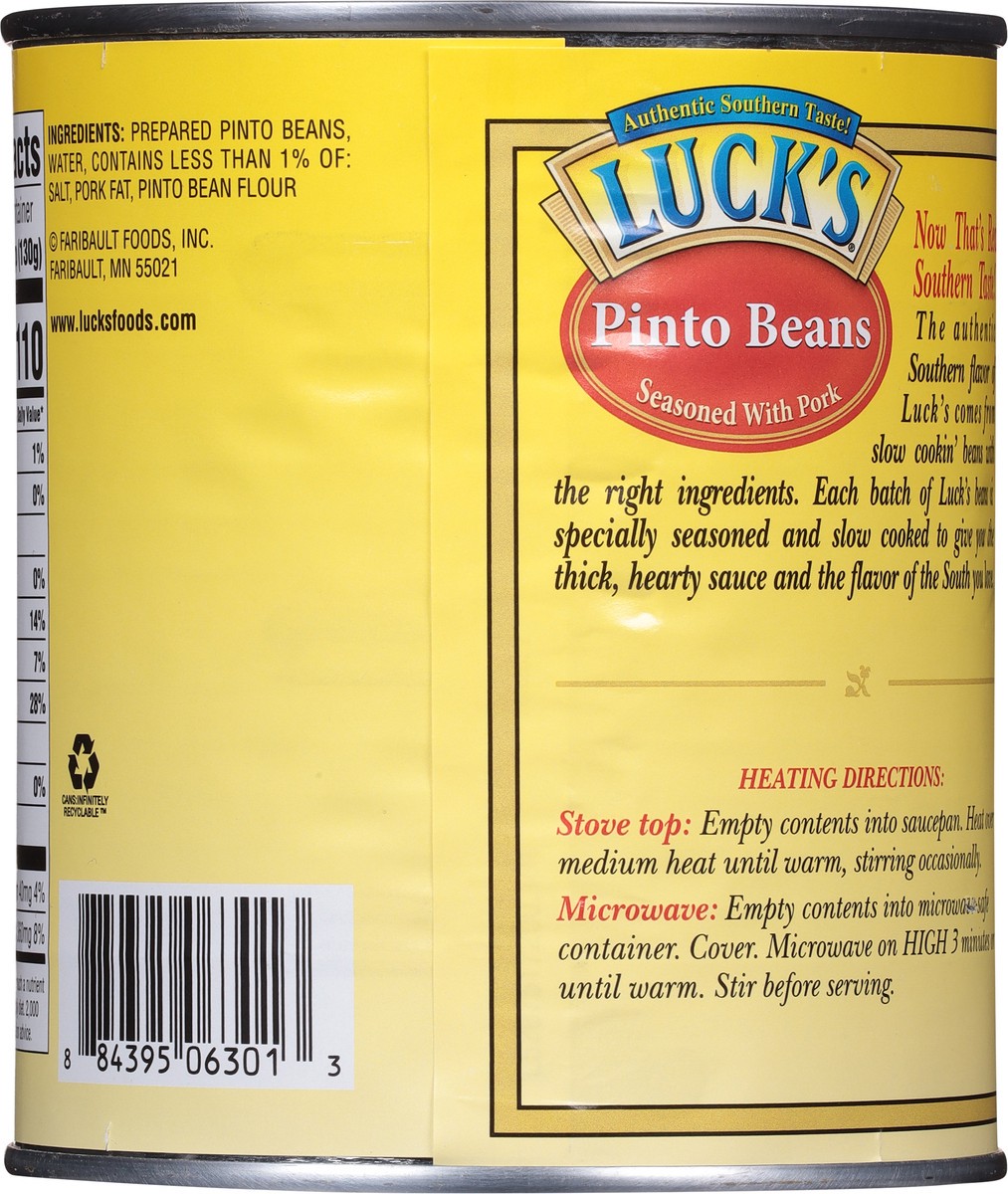 slide 6 of 9, Luck's Pinto Beans 29 oz, 29 oz