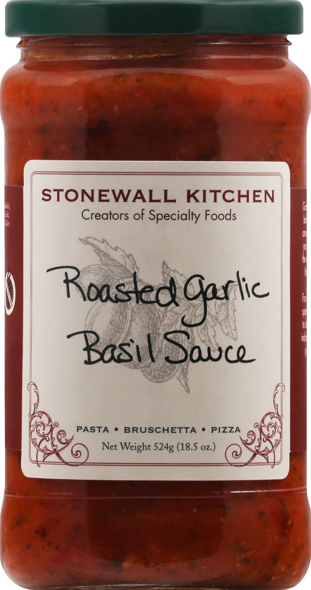 slide 1 of 12, Stonewall Kitchen Roasted Garlic Basil Sauce 524 oz, 524 oz