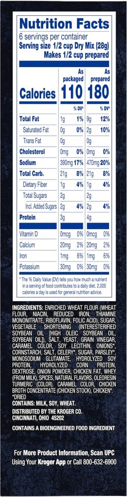 slide 3 of 6, KrogerChicken Flavored Stuffing Mix, 6 oz