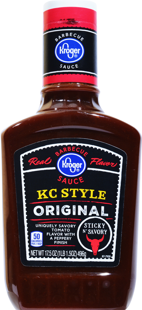 slide 1 of 1, Kroger Kansas City Style Orig BBQ Sauce, 17.5 oz