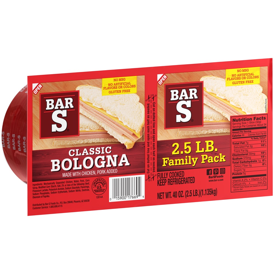 slide 2 of 7, Bar-S Bologna, 2.5 lb
