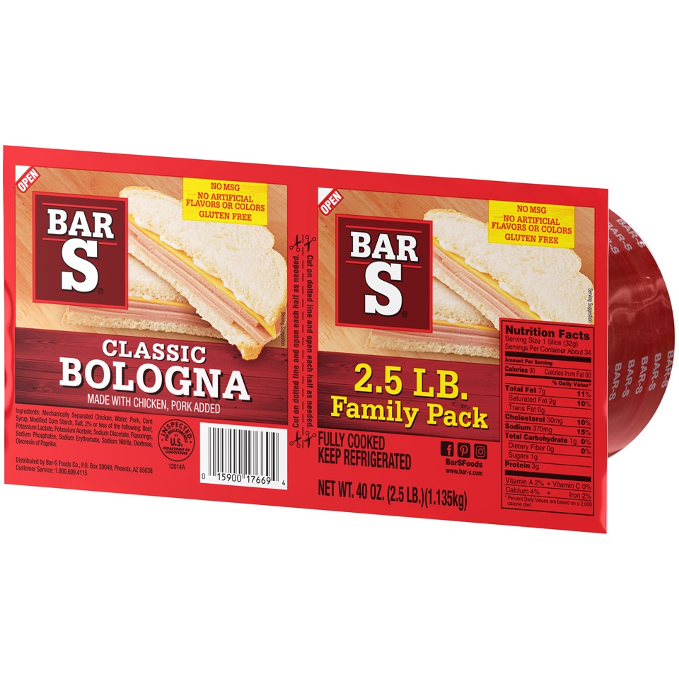 slide 3 of 7, Bar-S Bologna, 2.5 lb