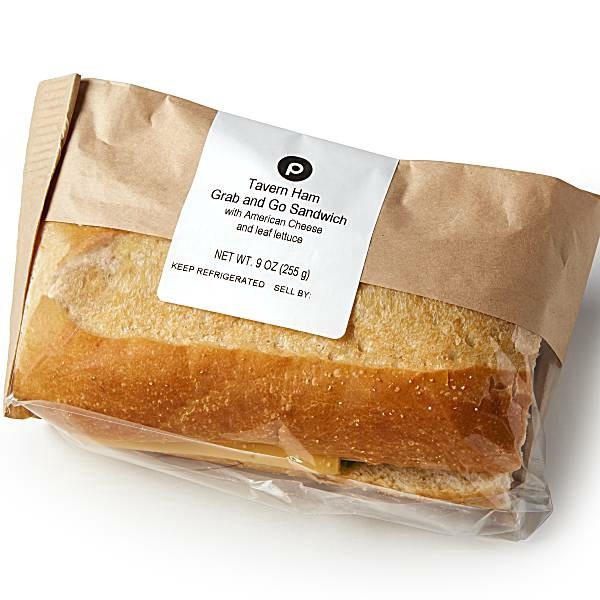 slide 1 of 1, Publix Deli Ham & American Sandwich, 9 oz