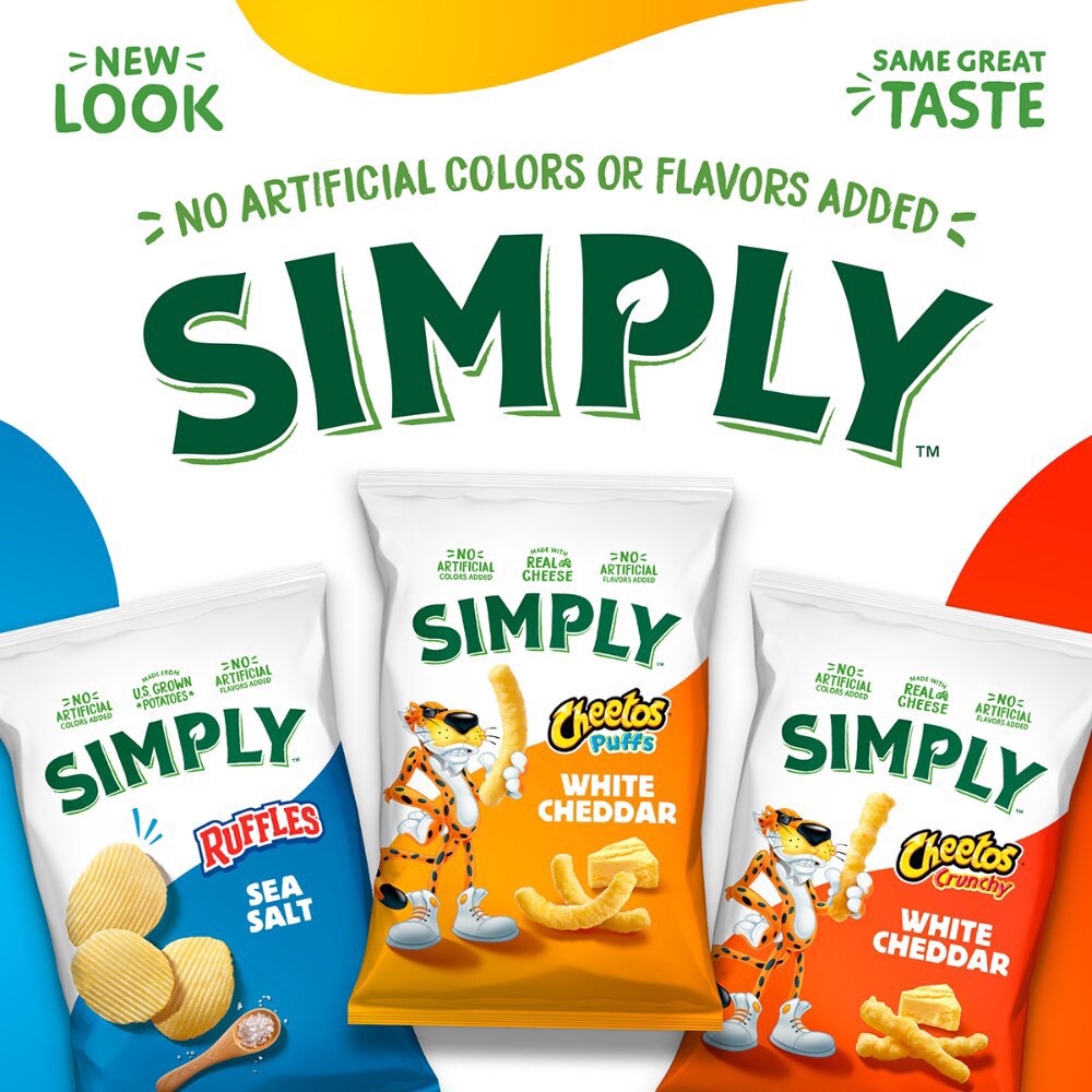 slide 5 of 5, Simply Doritos Simply Tortilla Chips Zesty Cool Ranch Flavored 7 1/2 Oz, 7.5 oz