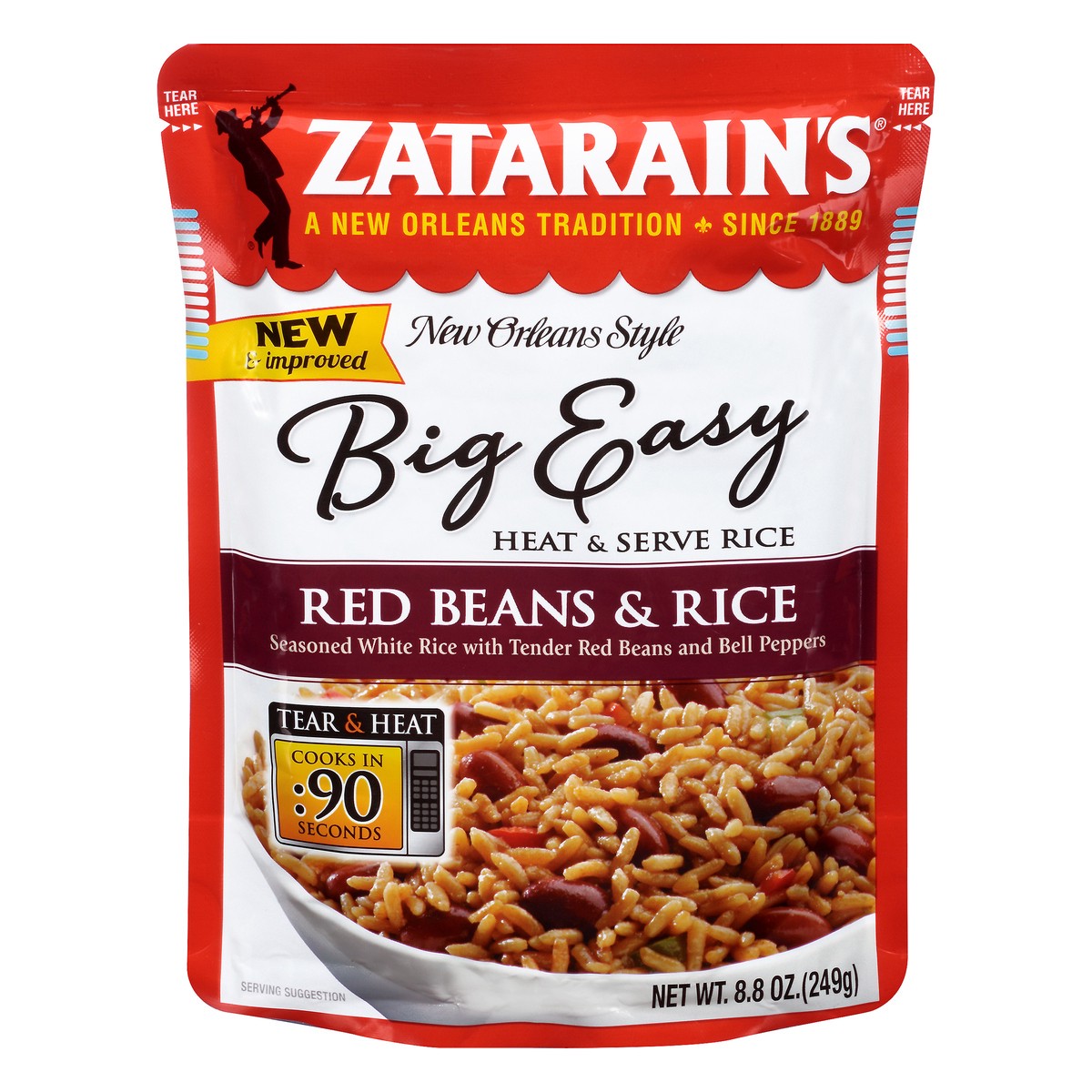 slide 1 of 8, Zatarain's Big Easy Red Beans Rice, 8.8 oz, 8.8 oz