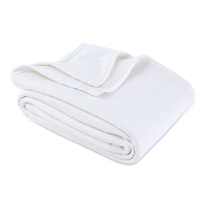 slide 1 of 4, Bee & Willow Home Cotton Knit Twin Blanket - White, 1 ct