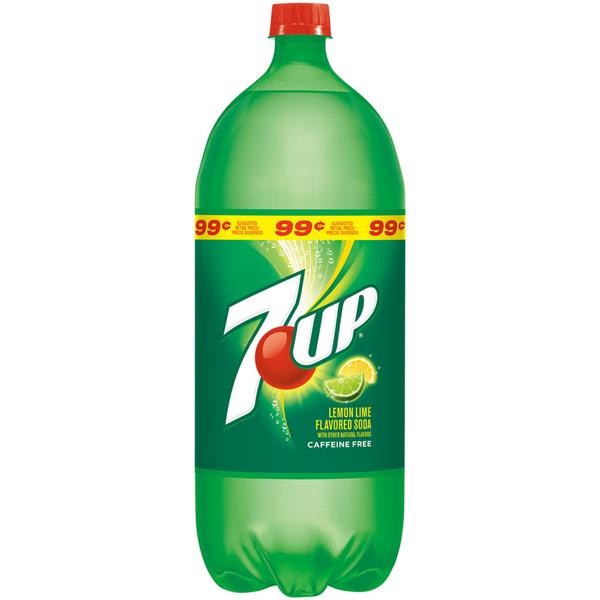 slide 1 of 1, 7UP 7Up Soda Pre-Priced, 2 liter