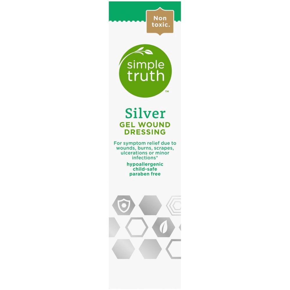 slide 4 of 4, Simple Truth Silver Gel Wound Dressing, 0.75 oz