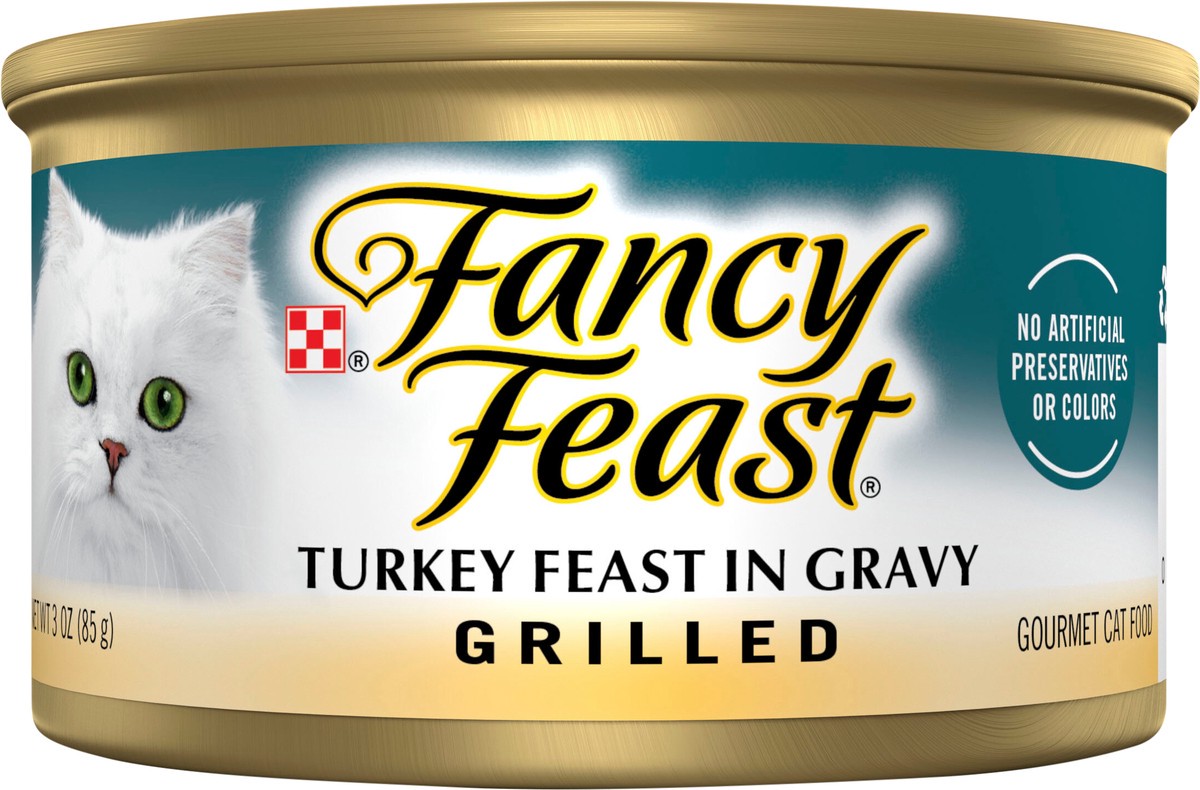 slide 5 of 7, Fancy Feast Purina Fancy Feast Grilled Gravy Wet Cat Food; Turkey Feast, 3 oz