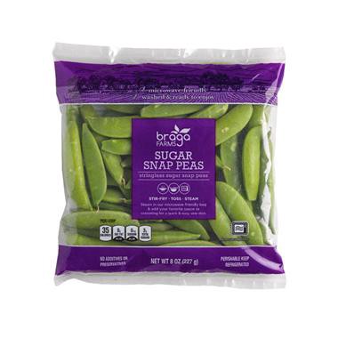slide 1 of 1, Braga Farms Braga Sugar Snap Peas, 8 oz