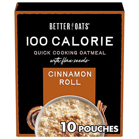 slide 1 of 1, Better Oats Oat Fit Oatmeal Instant Cinnamon Roll - 10 Count, 10 ct
