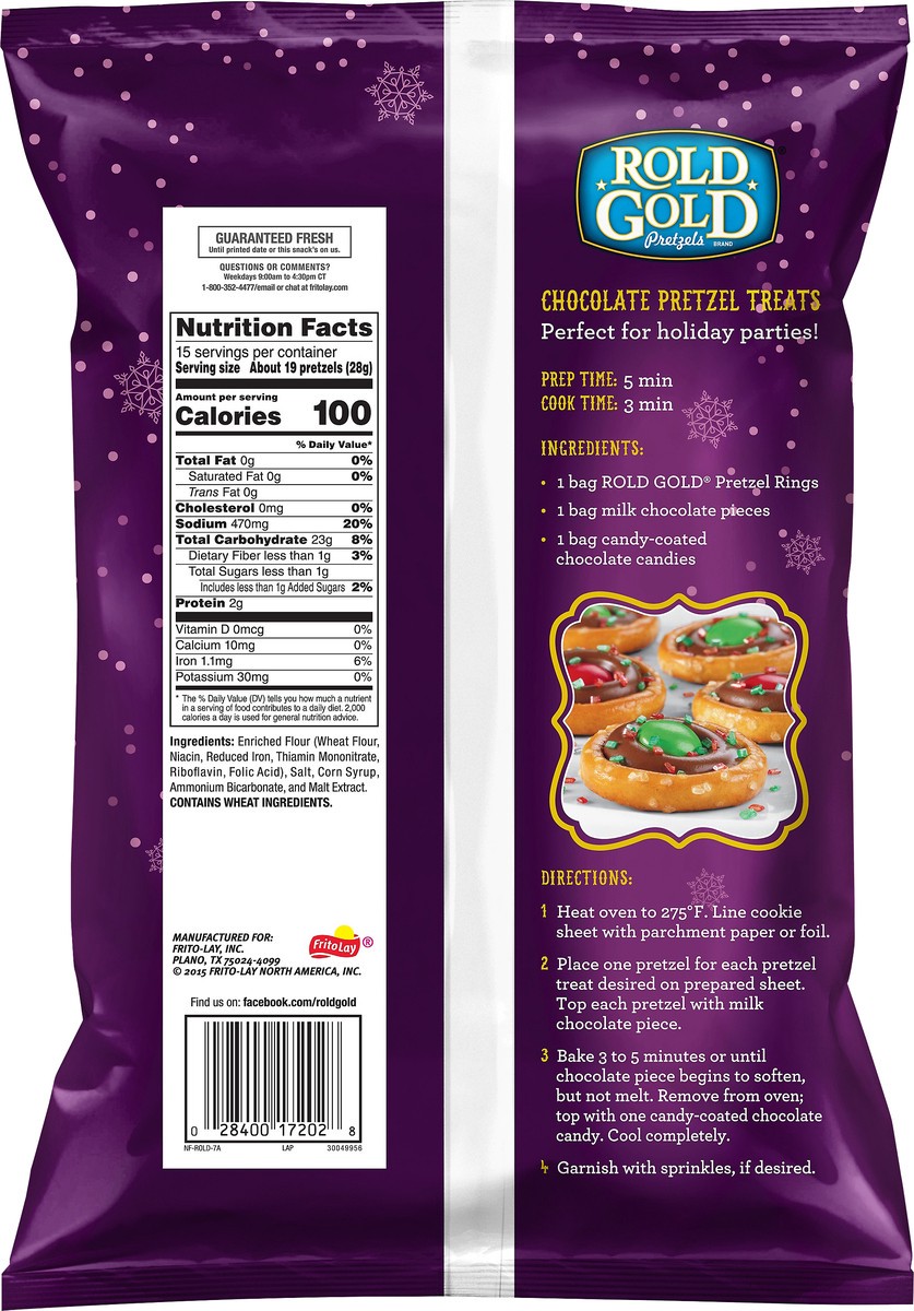 slide 3 of 7, Rold Gold Holiday Rings Pretzel Rings 15 oz, 15 oz