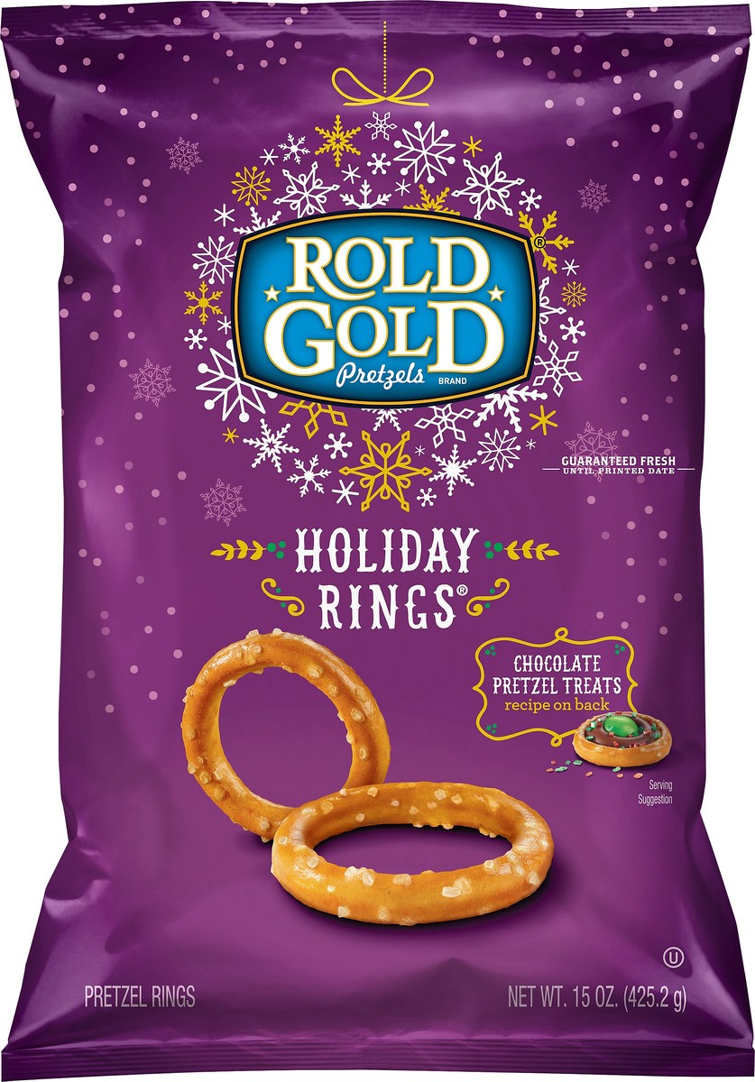 slide 7 of 7, Rold Gold Holiday Rings Pretzel Rings 15 oz, 15 oz