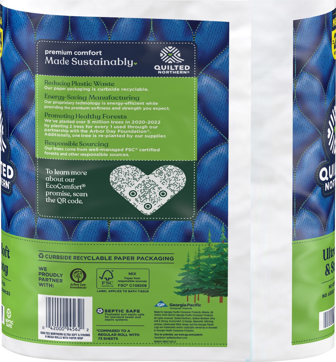 slide 3 of 5, Quilted Northern Ultra Soft & Strong Toilet Paper, 6 ct, 6 ct