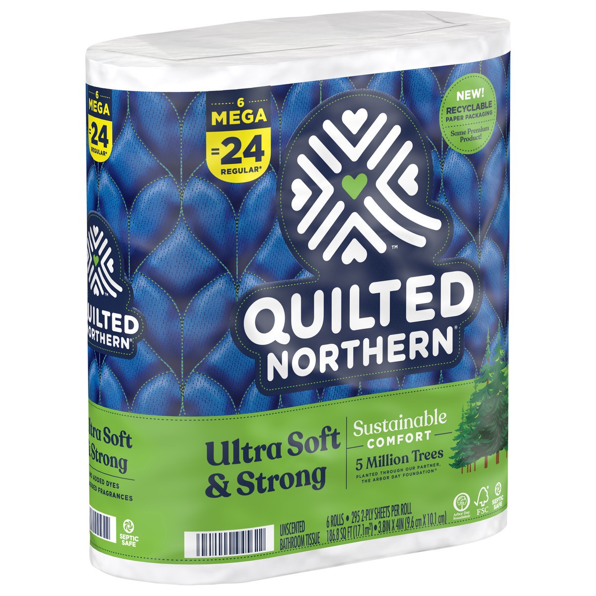 slide 5 of 5, Quilted Northern Ultra Soft & Strong Toilet Paper, 6 ct, 6 ct
