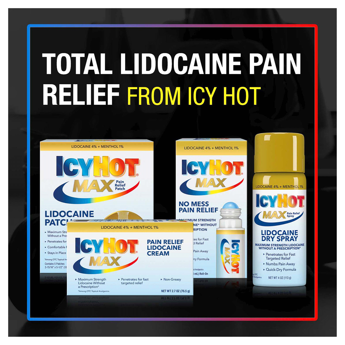 slide 5 of 25, Icy Hot Max Lidocaine Pain Relief Cream 2.7 oz, 2.7 oz