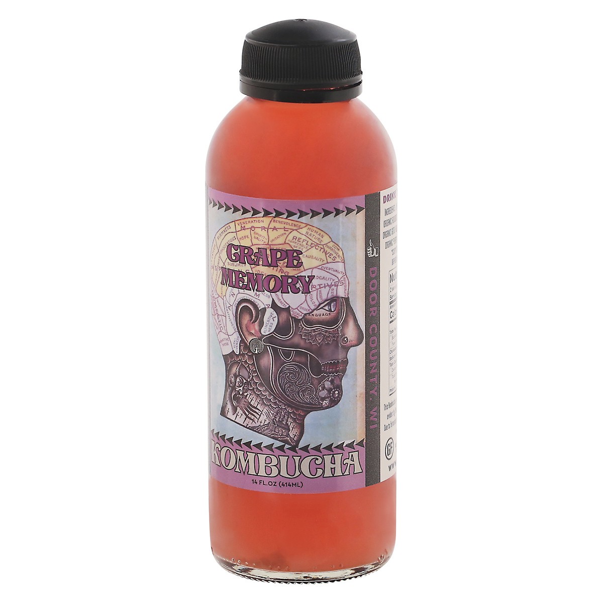 slide 8 of 9, Island City Kombucha Grape Memory Kombucha 16 fl oz, 16 fl oz