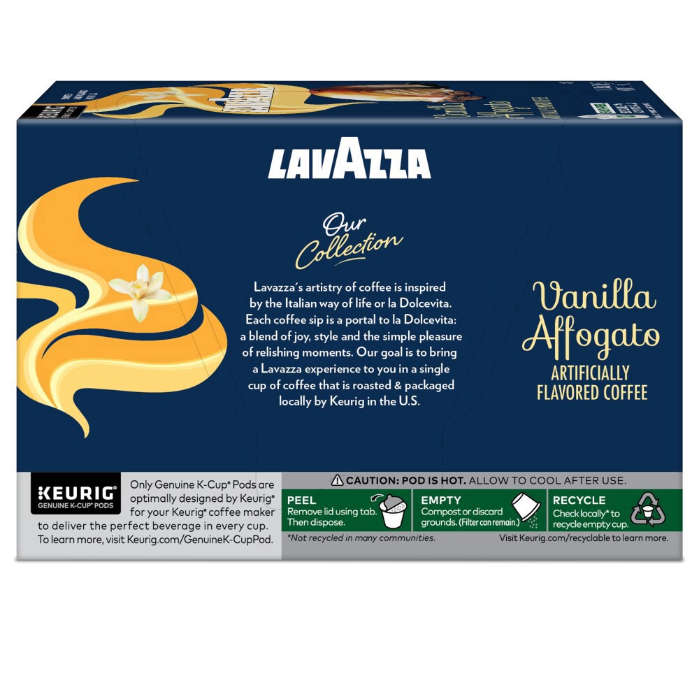 slide 4 of 4, Lavazza Vanilla Affogato Coffee 10 - 0.35 oz K-Cup Pods, 10 ct