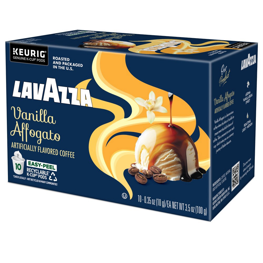 slide 2 of 4, Lavazza Vanilla Affogato Coffee 10 - 0.35 oz K-Cup Pods, 10 ct