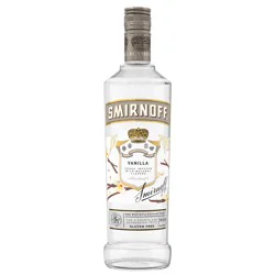 Smirnoff Vanilla (Vodka Infused With Natural Flavors), 750 mL Glass Bottle