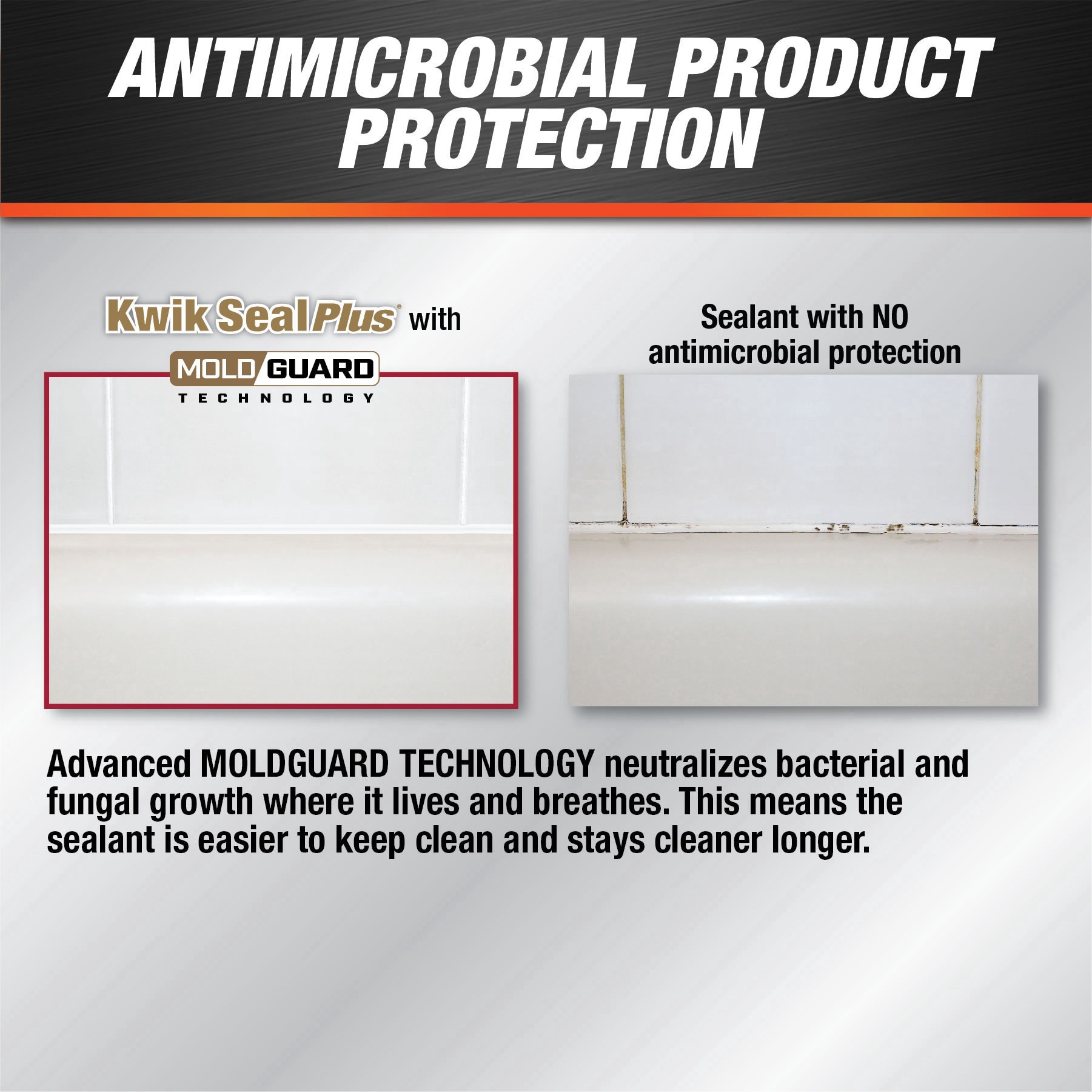 slide 2 of 6, DAP Kwik Seal Plus Premium Kitchen & Bath Adhesive Sealant White, 5.5 oz