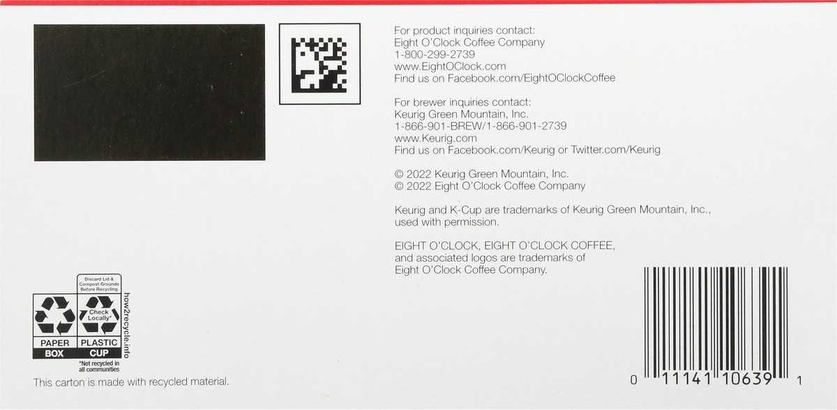 slide 7 of 14, Eight O'Clock Coffee Decaffeinated Medium Roast The Original Decaf Coffee Value Pack 32 - 0.33 oz K-Cup Pods, 32 ct