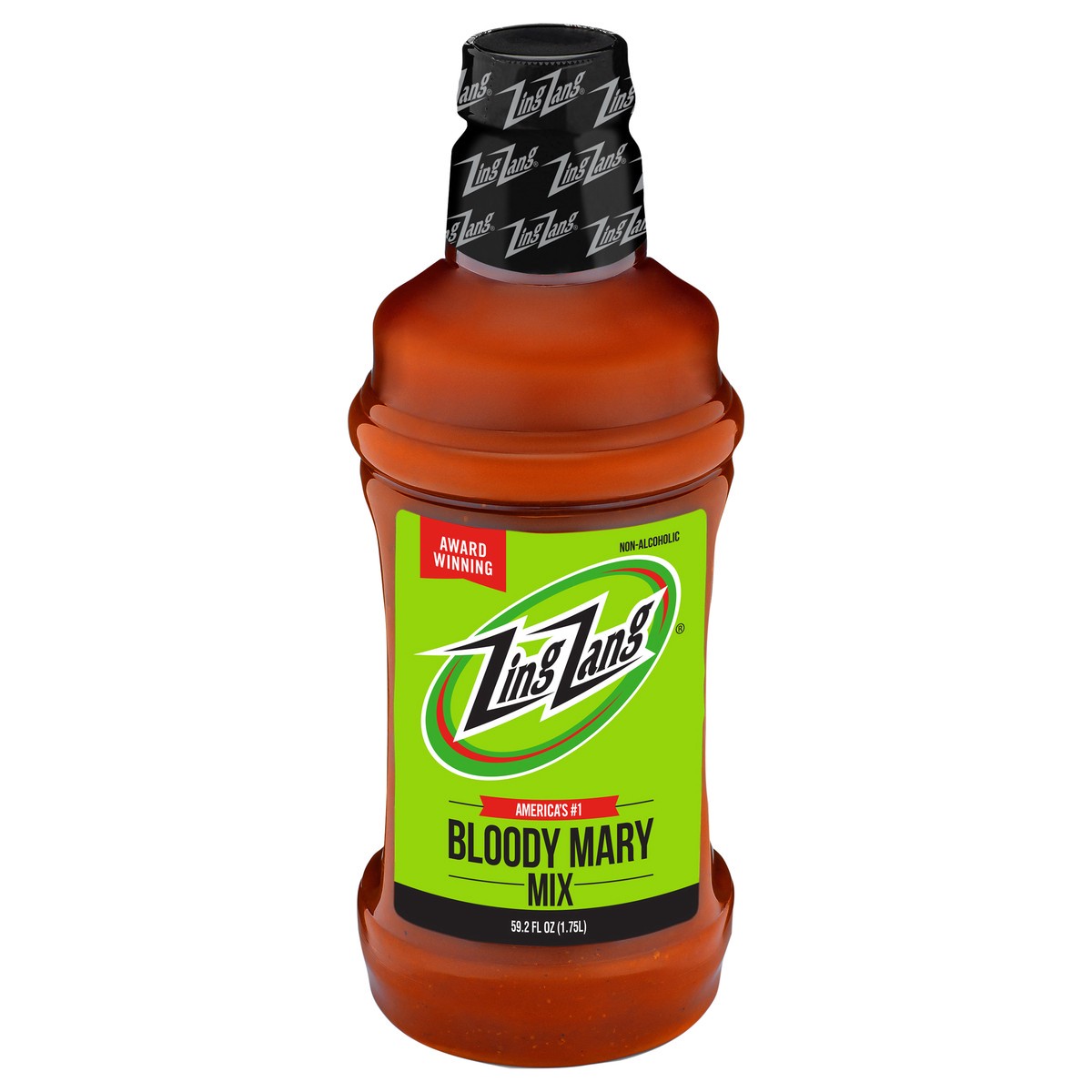 slide 1 of 7, Zing Zang Bloody Mary Mix, Non-Alcoholic Cocktail Mixer, 1.75L Bottle, 59.2 fl oz