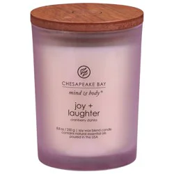 Chesapeake Bay Candle Mind & Body Joy + Laughter Cranberry Dahlia Candle 1 ea