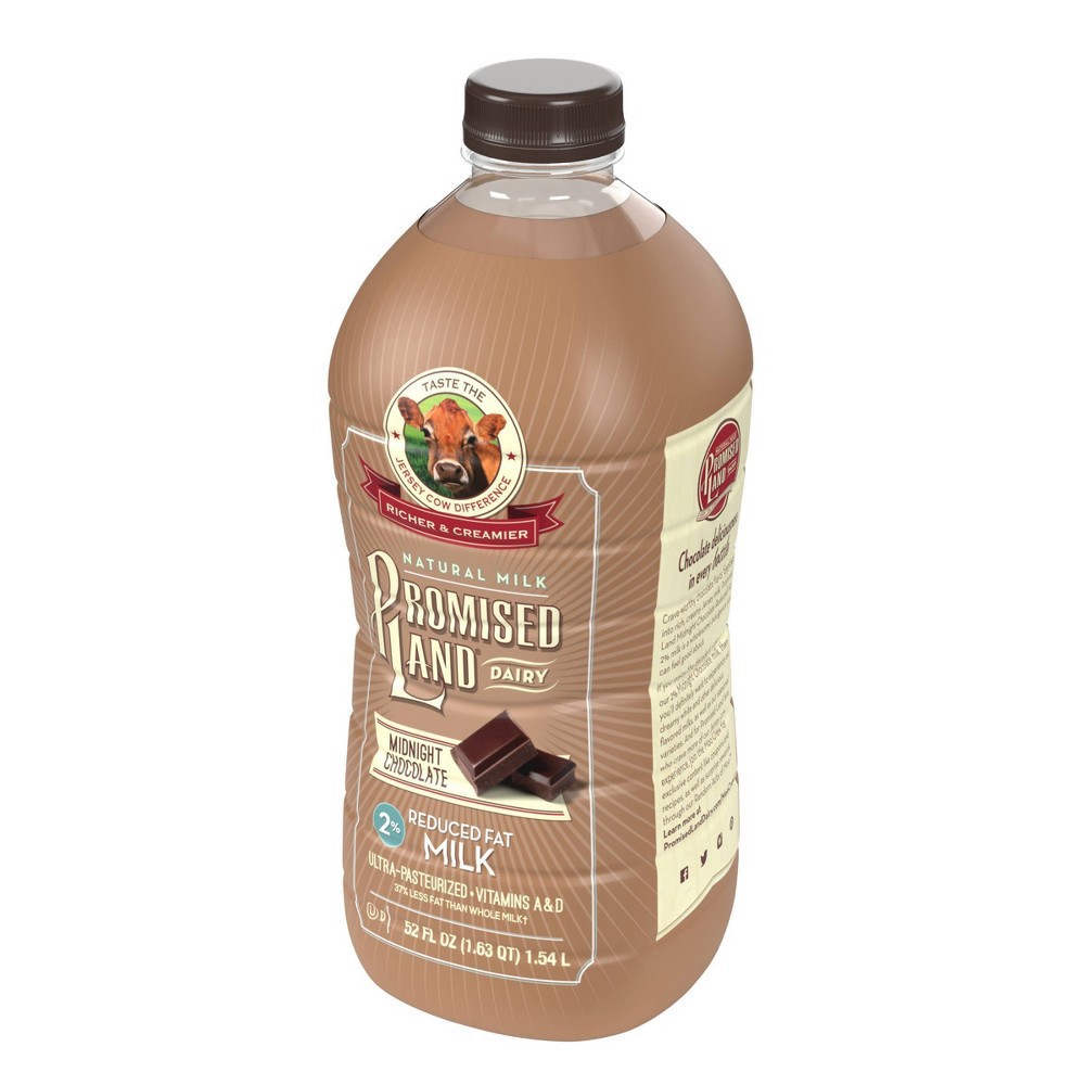 slide 3 of 4, Promised Land Midnight Chocolate 2% Milk - 52 fl oz, 52 fl oz