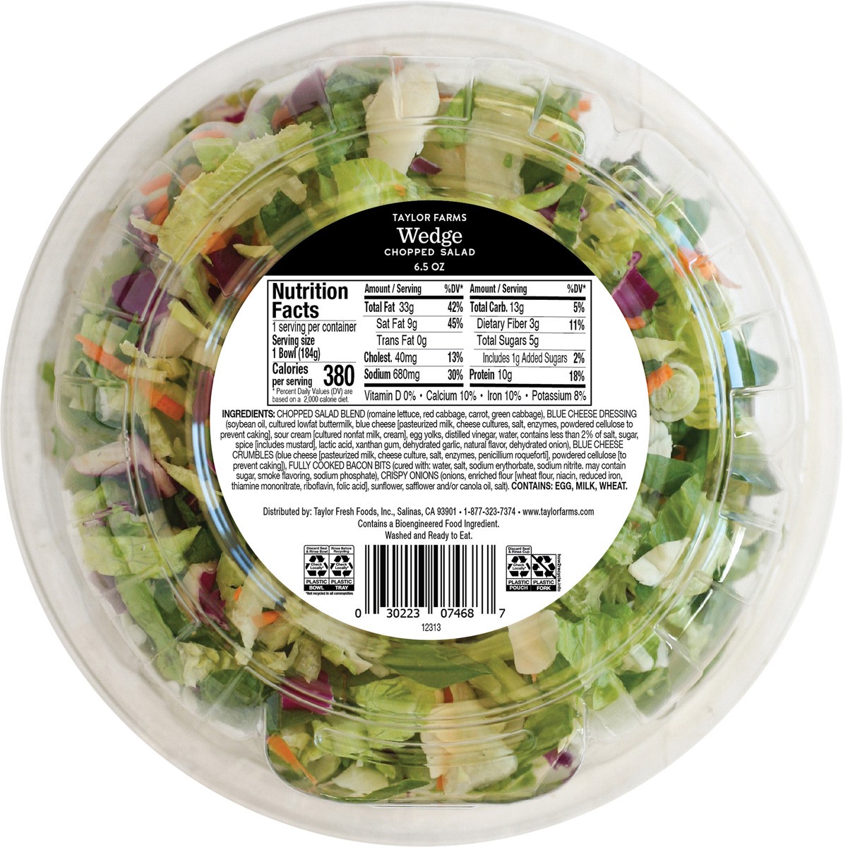 slide 6 of 8, Taylor Farms Wedge Chopped Salad 6.5oz - 6.5 OZ, 6.5 oz