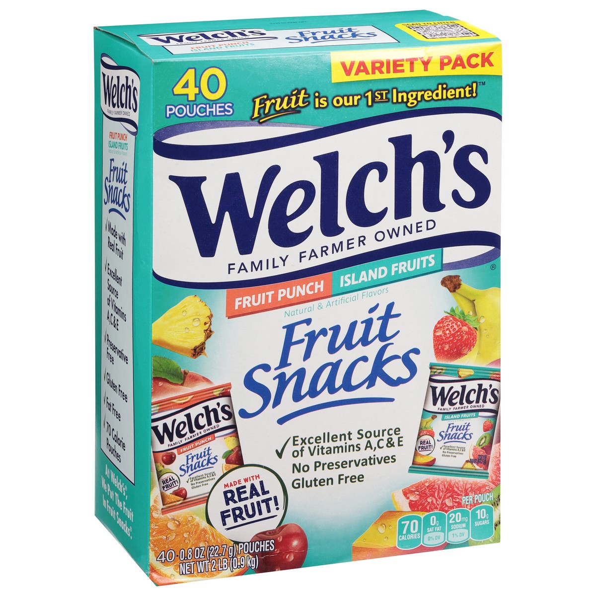slide 4 of 9, Welch's Fruit Snacks, Fruit Punch & Island Fruits, 40 ct