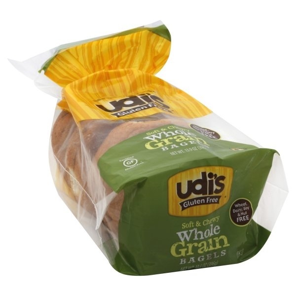 slide 1 of 5, Udi's Gluten Free Whole Grain Bagels, 13.9 oz