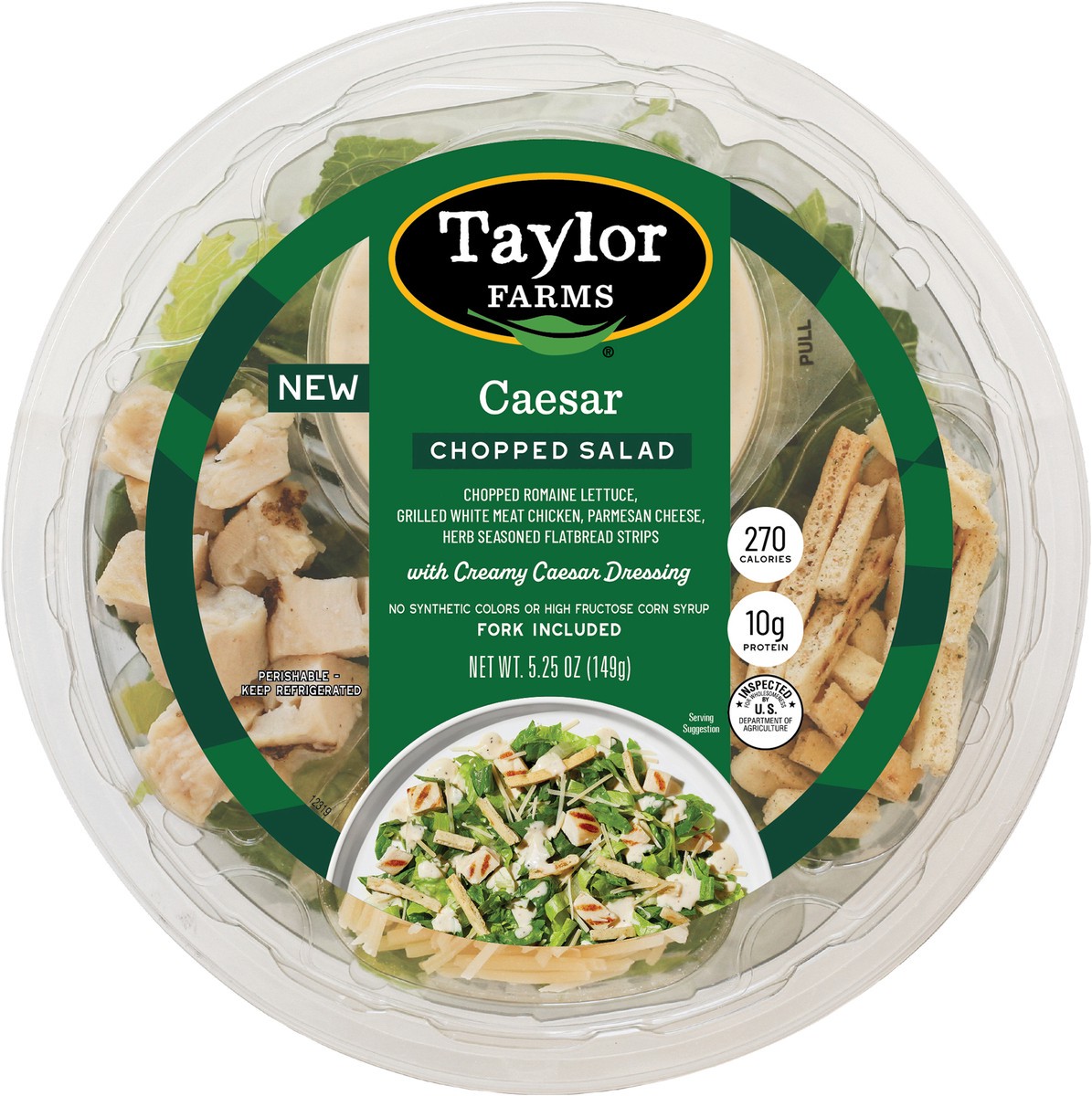 slide 2 of 8, Taylor Farms Chopped Salad Caesar 5.25 Oz - 5.25 OZ, 5.25 oz