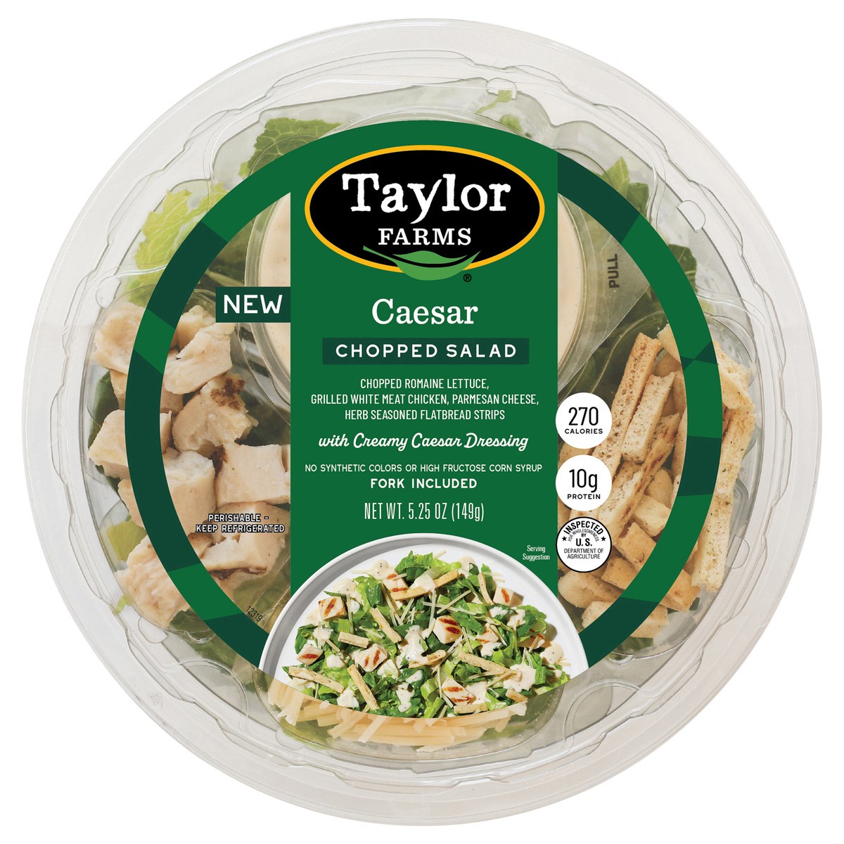 slide 5 of 8, Taylor Farms Chopped Salad Caesar 5.25 Oz - 5.25 OZ, 5.25 oz