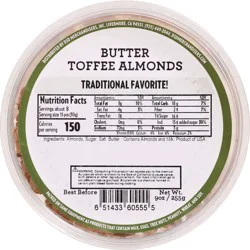 DSD Merchandisers Butter Toffee Almonds- 9 oz