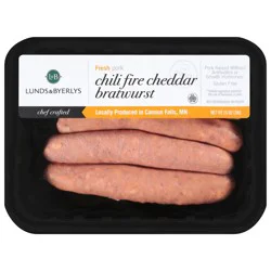 Lunds & Byerlys Chili Fire Cheddar Bratwurst 16 oz