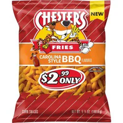Chester's Fries Corn Snacks Carolina Style BBQ Flavored 5 1/4 Oz
