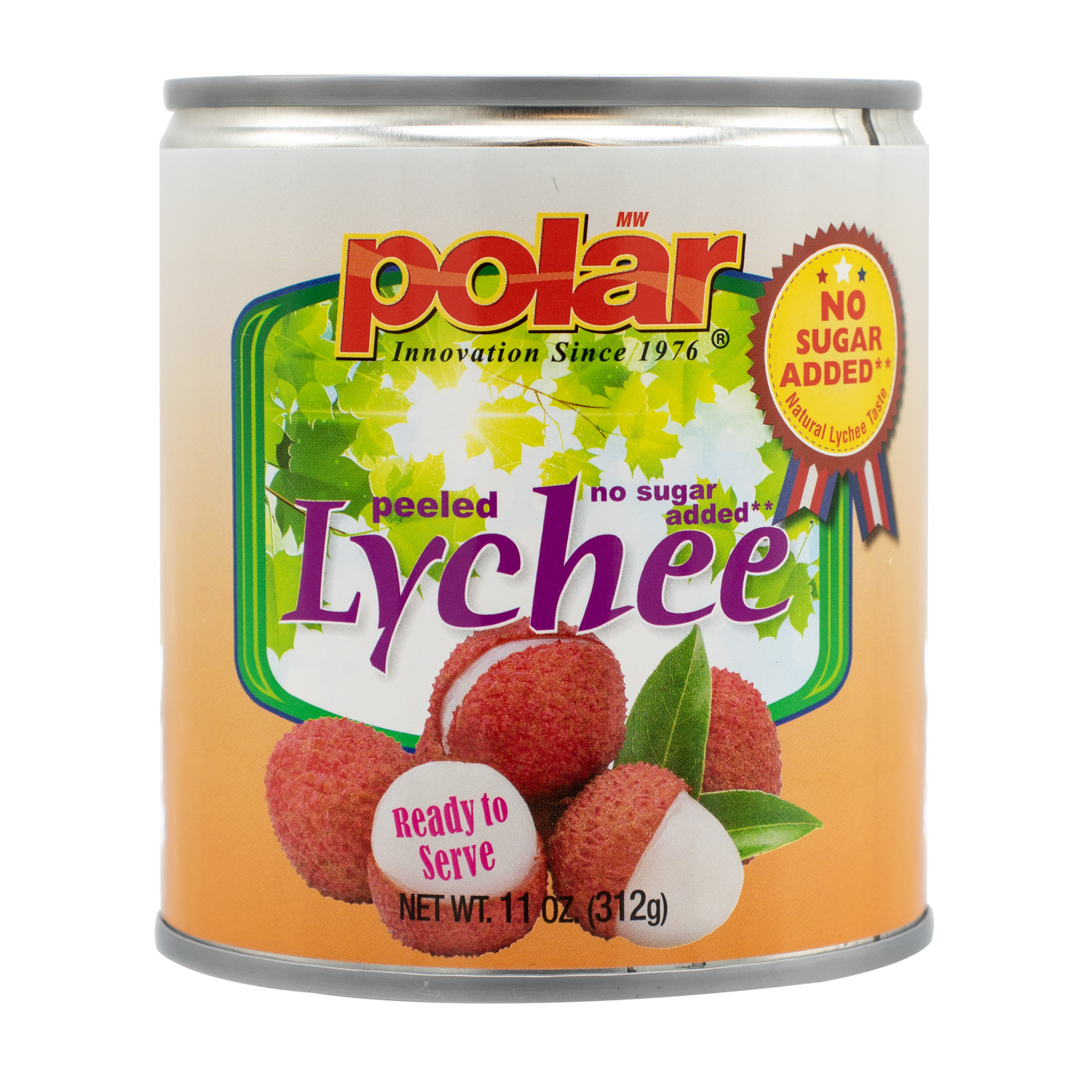 slide 1 of 3, Polar No Sugar Added Peeled Lychee 11 oz, 11 oz