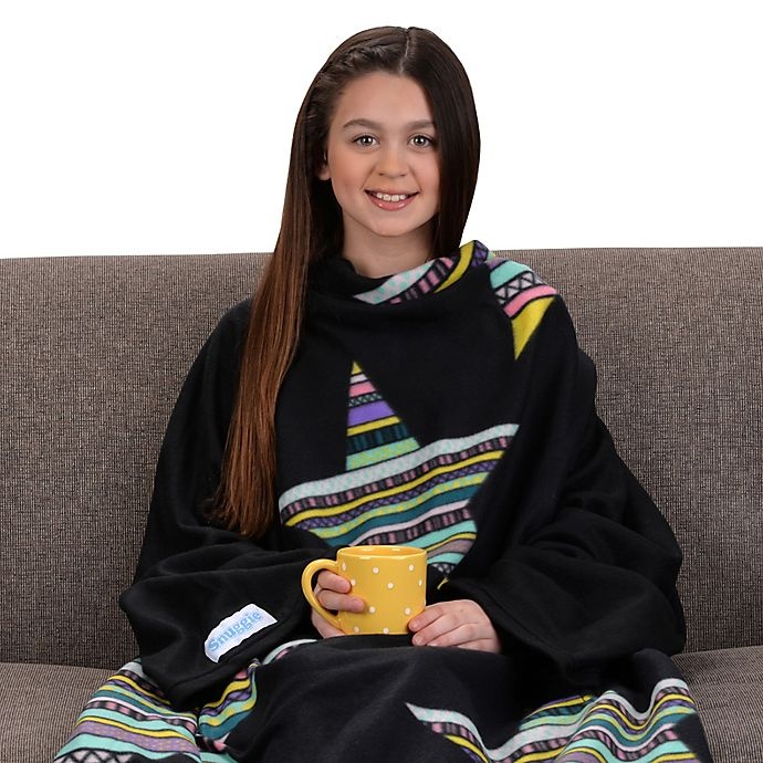 slide 5 of 5, Snuggie Tribal Stars Blanket - Black, 1 ct