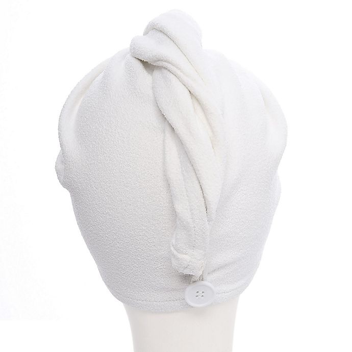 slide 3 of 3, Aquis Super Absorbent Hair Turban - White, 1 ct